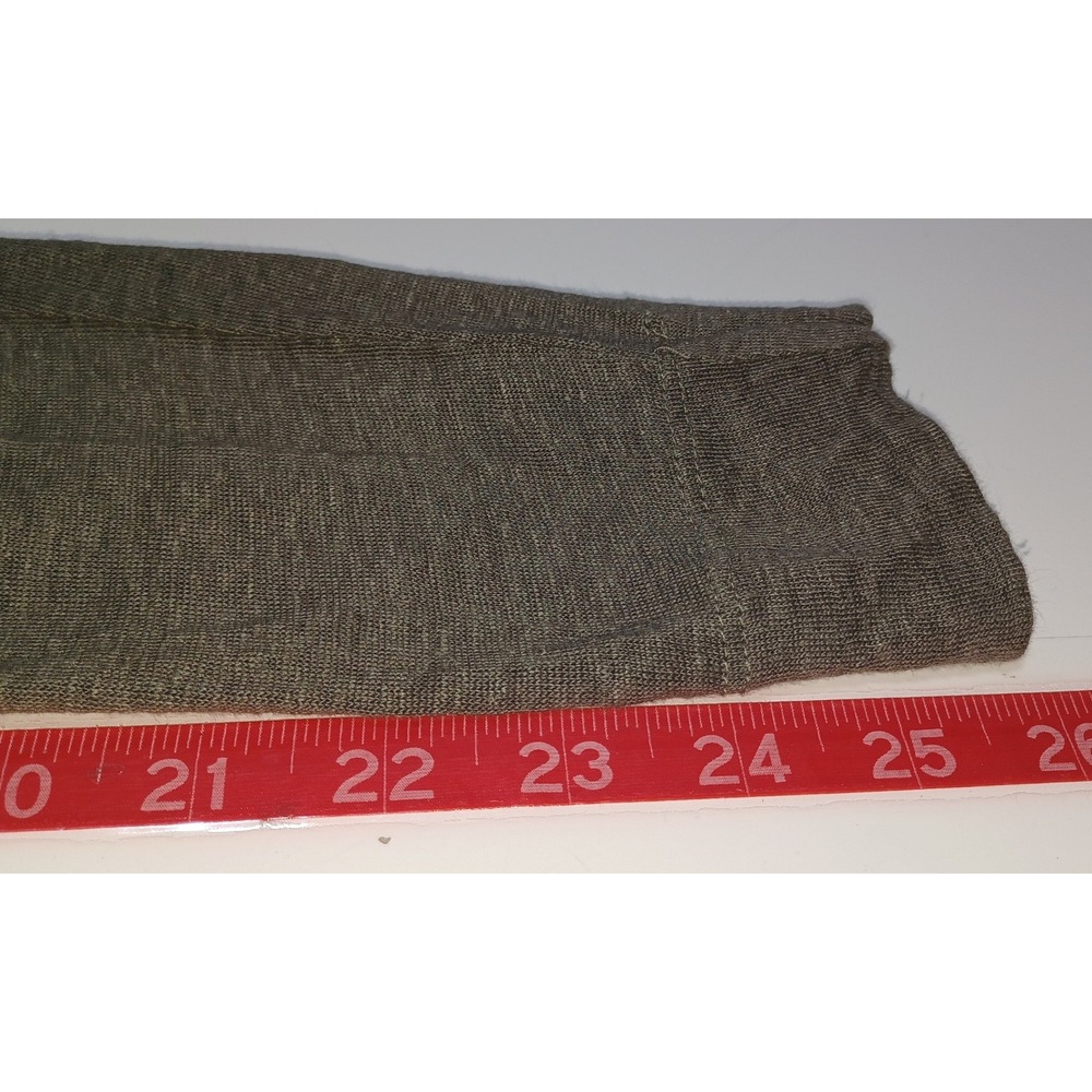Tahari Womens M Linen Cardigan Hoodie Green Capsule Coastal Minimalist Layer - Picture 7 of 7